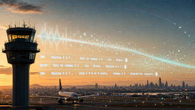 Machine-Actionable ATC Radio Understanding with Generative Audio–Text Models